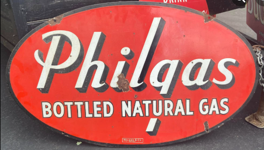 Philgas Bottled Natural Gas DSP Oval Sign