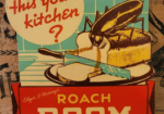 Roach Doom Cardboard Lithograph Easel-back Standee Sign