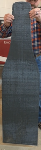 Royal Crown Cola Die Cut Bottle-Shaped SST Embossed Sign