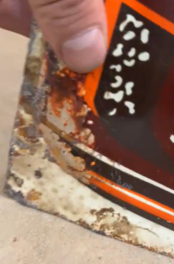 Orange Crush Flavor Guardian SST Ribbed Bottle Die Cut Sign