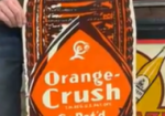 Orange Crush Flavor Guardian SST Ribbed Bottle Die Cut Sign