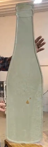 Dr. Swett’s Root Beer Die Cut SST Embossed Bottle-Shaped Sign