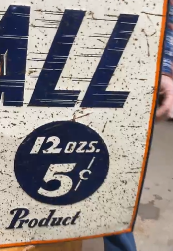 Speedball Orange Soda Warwick Club SST Embossed Sign