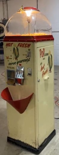 Hot Fresh Serve Yourself Popcorn Coin-Op Vending Machine