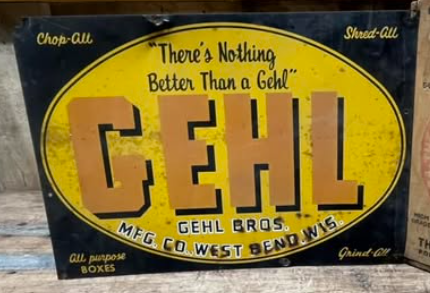 Gehl Bros Chop-All Shred-All Grind-All SST Sign