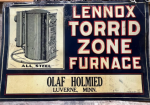 Lennox Torrid Zone Furnace Luverne Minnesota SSDT Embossed Sign