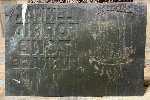 Lennox Torrid Zone Furnace Luverne Minnesota SSDT Embossed Sign
