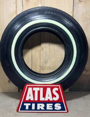 Atlas Tire Stand SST Sign and Tire