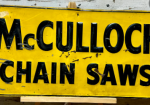 McCulloch Chain Saws SST Embossed Sign