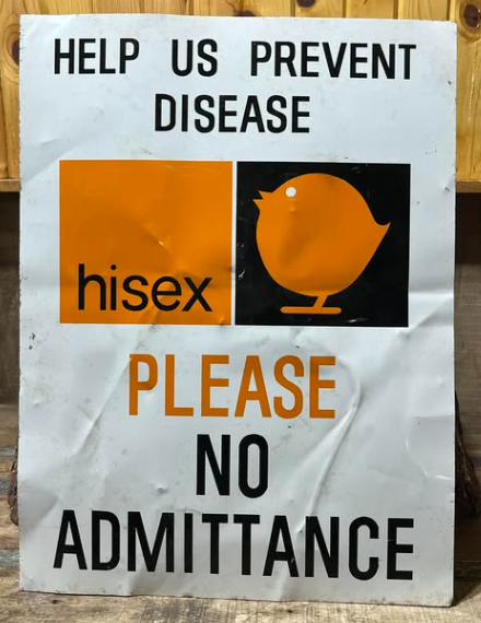 Hisex Please No Admittance SS Aluminum Sign