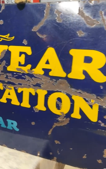 Good Year Tires with Flag DSP Sign