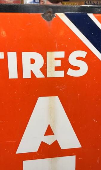 Atlas Tires Repairs 5 Foot Standard Oil Vertical SSP Sign