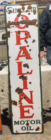 Sinclair Opaline Motor Oil SSP Vertical Sign