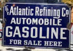 Atlantic Refining Company Automobile Gasoline SSP Sign