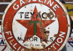 Texaco Gasoline Filling Station Black T SSP 42 Inch Sign