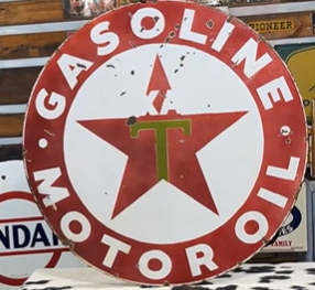 Texaco Gasoline Motor Oil DSP Unfinished Sign
