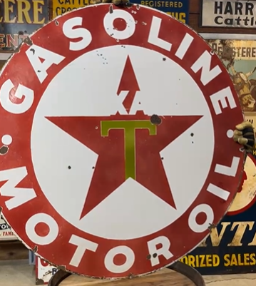 Texaco Gasoline Motor Oil DSP Unfinished Sign