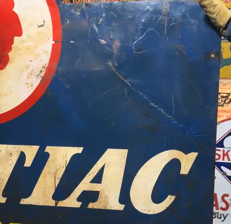 Pontiac Authorized Sales & Service DST Die Cut Smaltz Sign