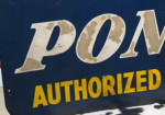 Pontiac Authorized Sales & Service DST Die Cut Smaltz Sign