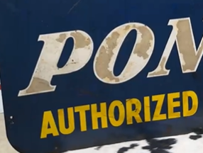 Pontiac Authorized Sales & Service DST Die Cut Smaltz Sign