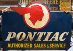 Pontiac Authorized Sales & Service DST Die Cut Smaltz Sign