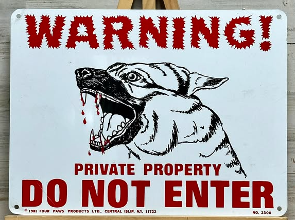 Warning Do Not Enter SST Sign