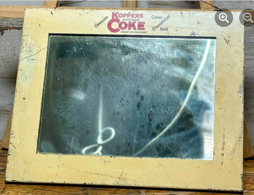 Koppers Coke Genuine Economical Heat Glass Mirror with Metal Frame