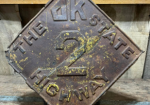 Oklahoma State Highway Number 2 SST Embossed Sign