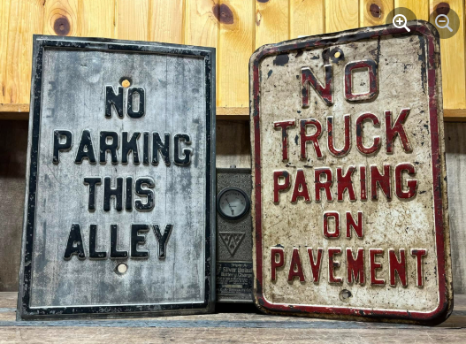 No Parking No Truck Parking SST Embossed Signs