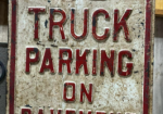 No Parking No Truck Parking SST Embossed Signs