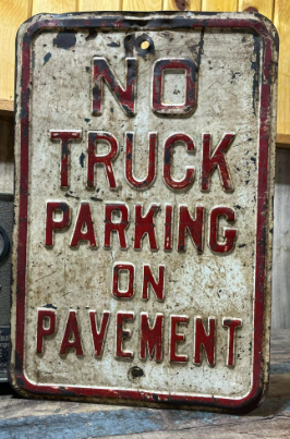 No Parking No Truck Parking SST Embossed Signs