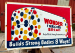 Wonder Enriched Bread Builds Strong Bodies 8 Ways SST Embossed Sign