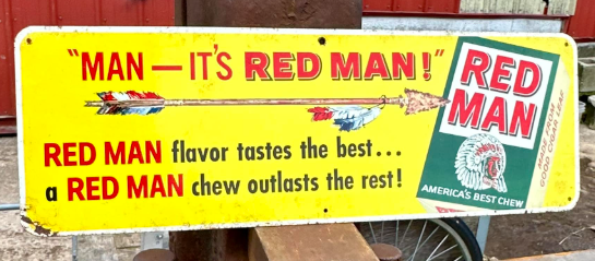 Red Man Tobacco America’s Best Chew SST Sign