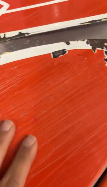 Mobil Pegasus 9 Foot Cookie Cutter Porcelain Left-Facing Flying Horse Sign