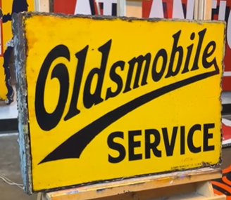 Oldsmobile Service DSP Flange Sign