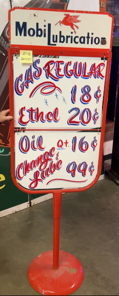 Mobil Lubrication DSP Topper on DST Hanging Signs