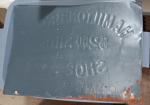 Hamilton Brown Shoe Company $2.50 Shoe SST Embossed Sign Ohio