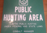 Public Hunting Area Department of the Interior Sign