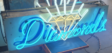 Diamonds SSP Color-Changing Neon Sign