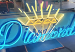 Diamonds SSP Color-Changing Neon Sign