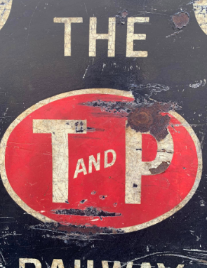 Texas & Pacific Railway SST Sign with Vinyl Sticker Sign