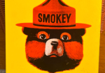 Smokey the Bear Prevent Forest Fires Fiberglass Sign