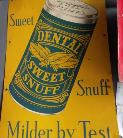 Dental Sweet Snuff Milder by Test Tobacco SST Sign