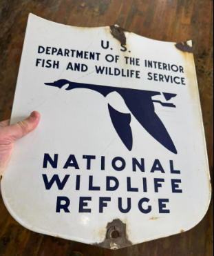 National Wildlife Refuge Department of Interior SSP Shield Sign
