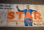 Star Chewing Tobacco Cloth Banner Sign