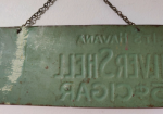 Havana Silver Shell 5 Cent Cigar SST Embossed Hanging Sign