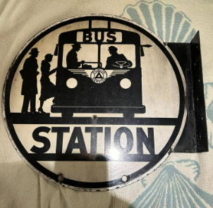 Bus Station Public Service DSP Flange Sign