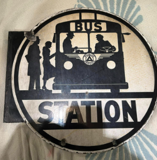Bus Station Public Service DSP Flange Sign