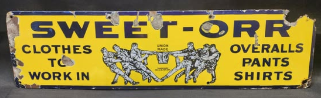Sweet-Orr Work Clothes SSP Sign