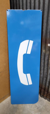 Pay Telephone Booth Porcelain Side Panel